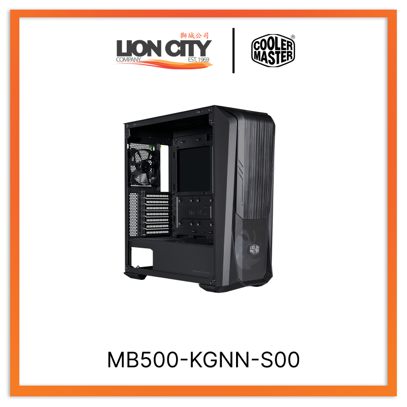 Cooler Master MB500-KGNN-S00 CM MASTERBOX 500 Argb ATX Case - Lion City Company
