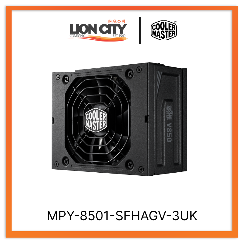 Cooler Master MPY-8501-SFHAGV-3UK CM V850 SFX Gold Full Modular ATX3 PSU (10Y) - Lion City Company