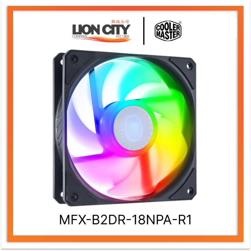 Cooler Master MFX-B2DR-18NPA-R1 CM SICKLEFLOW 120 PWM ARGB REVERSE FAN (2Y)