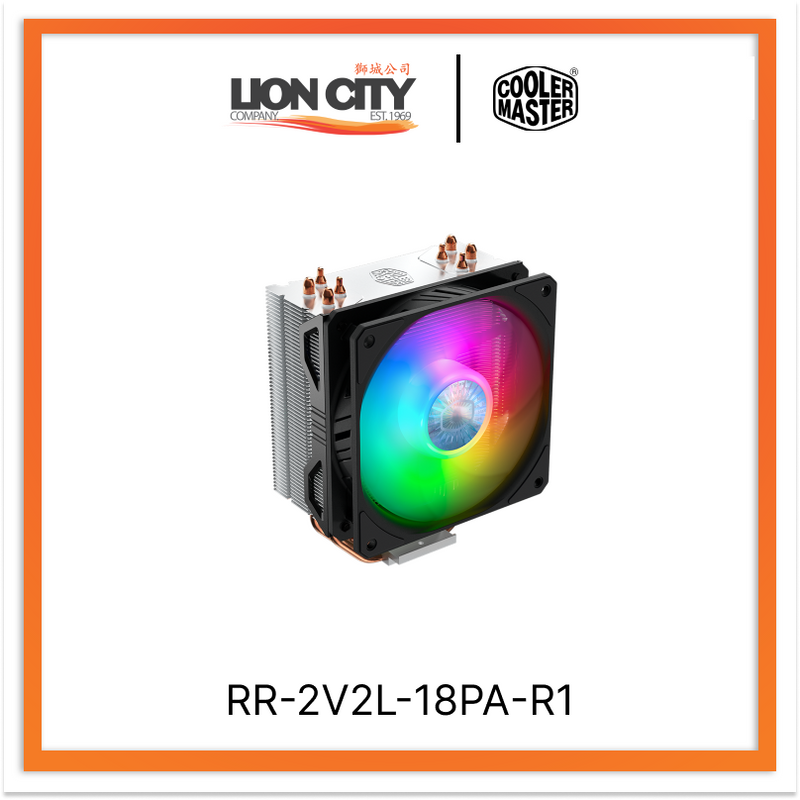 Cooler Master RR-2V2L-18PA-R1 CM HYPER 212 ARGB CPU COOLER (2Y) - Lion City Company