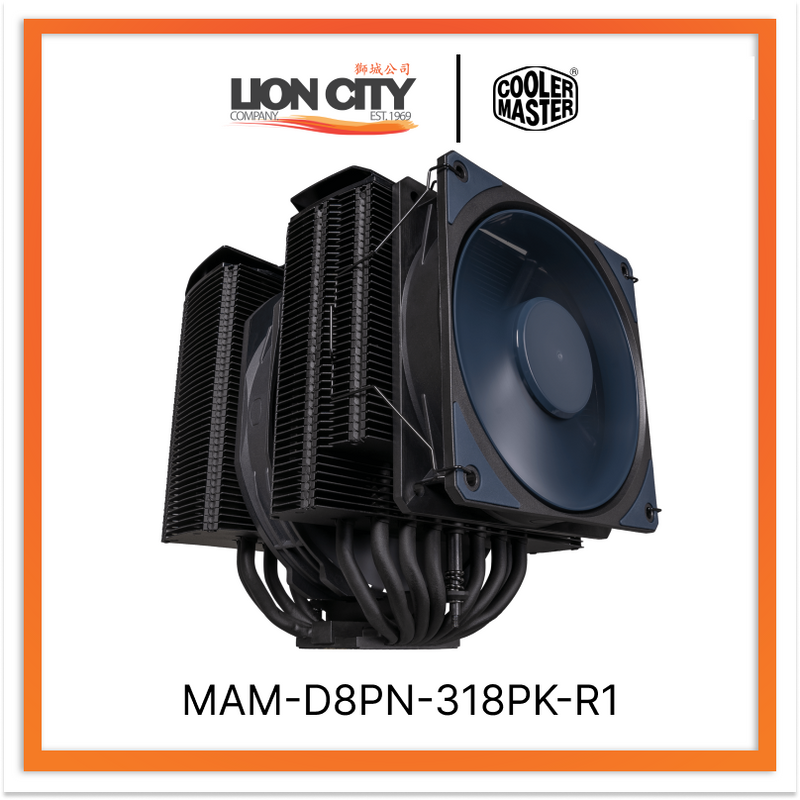 Cooler Master MAM-D8PN-318PK-R1 CM MA824 STEALTH CPU COOLER (5Y) - Lion City Company