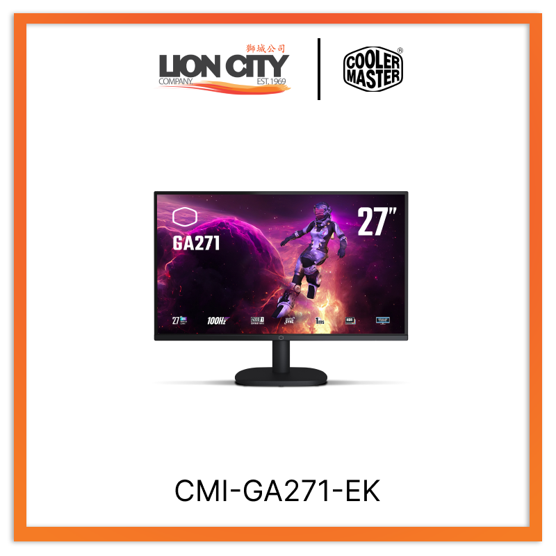 Cooler Master CMI-GA271-EK CM GA271 WQHD 100HZ Gaming Monitor
