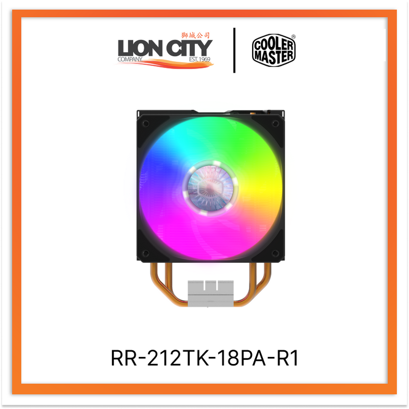 Cooler Master RR-212TK-18PA-R1 CM HYPER 212 LED TURBO ARGB CPU COOLER (2Y) - Lion City Company