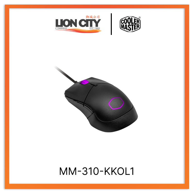 Cooler Master MM-310-KKOL1 CM MM310 RGB RGB Gaming Mouse Black (2Y)