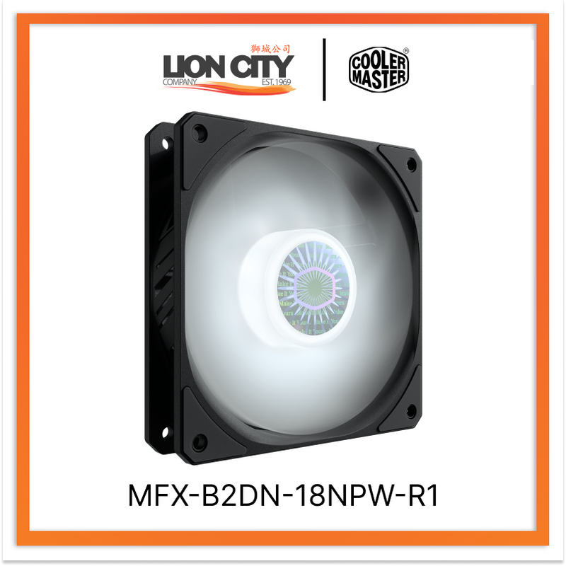 Cooler Master MFX-B2DN-18NPW-R1 CM SICKLEFLOW 120 PWM WHITE LED FAN (2Y) - Lion City Company