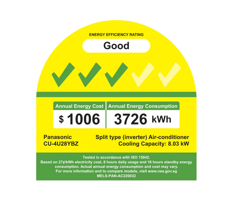 Panasonic U System 4 Aircon (9K X2 + 12K + 18K)