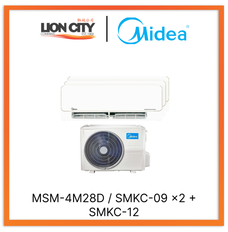 Midea Opal Pro System 3 Aircon (9K X2 + 12K)