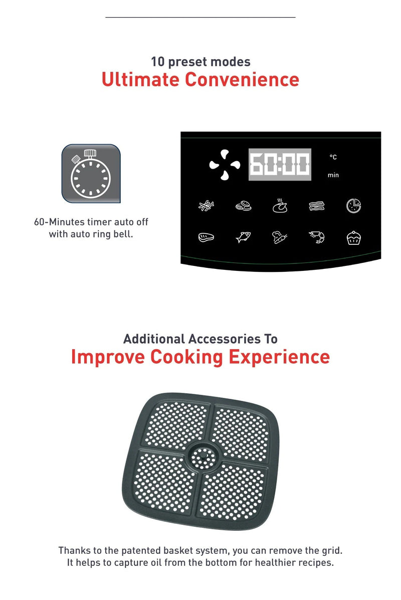 Tefal EY2458 Easy Fry Max 5L Digital Air Fryer