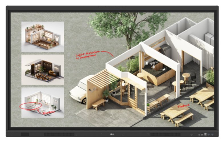 LG 55TR3DQ-B 55" CreateBoard In-Built IR Touch with Embedded Writing Solution