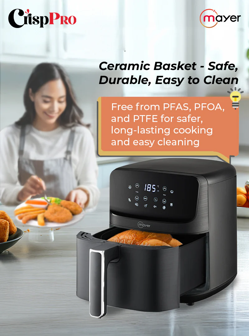 Mayer CrispPRO 4.5L Digital Air Fryer with Ceramic Basket