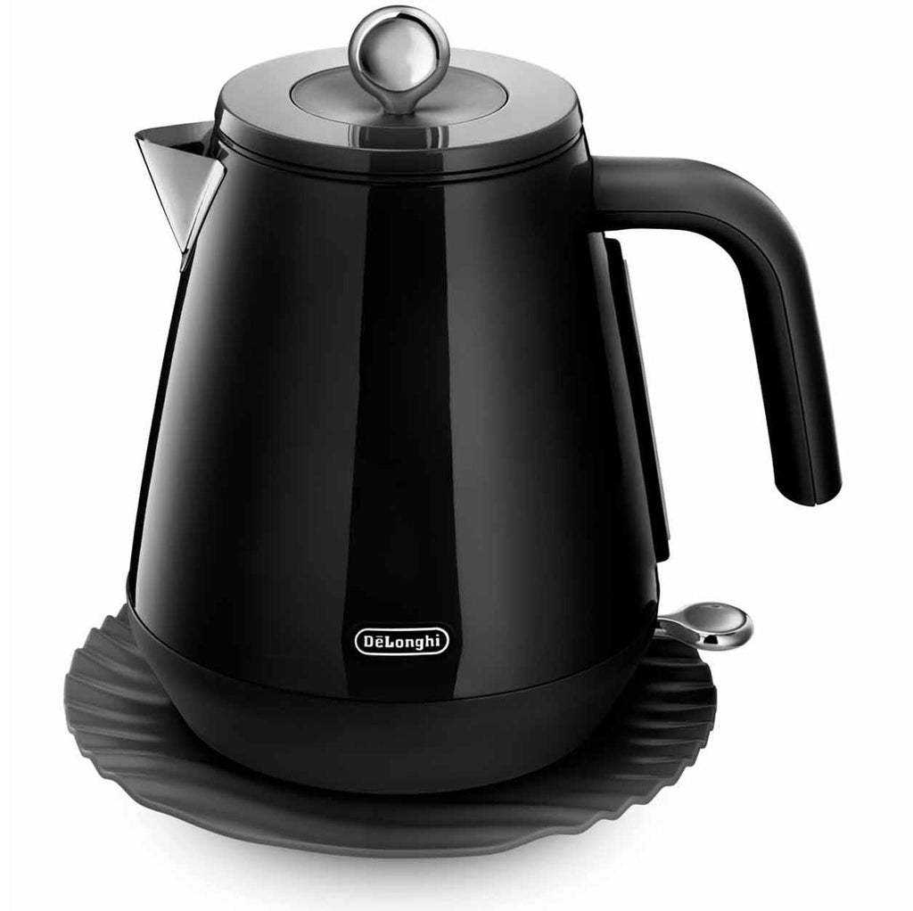 Delonghi Eclettica Bold Black 1.7L Rapid Boil Electric Kettle
