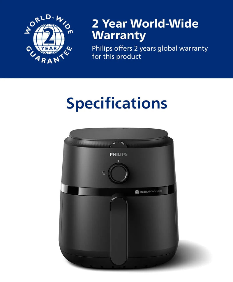 Philips NA120/09 12-in-1 Airfryer 4.2L RapidAir Energy-Efficient SmartApp