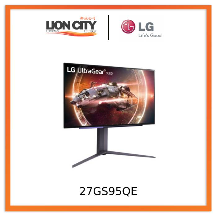 LG 27GS95QE 27" UltraGear™ QHD OLED Display, 240Hz Refresh Rate Premium Pro Gaming Monitor
