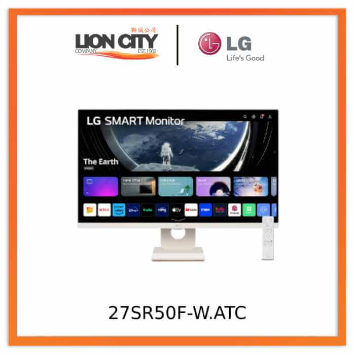 LG 27SR50F-W.ATC 27'' Full HD IPS Smart Monitor with webOS