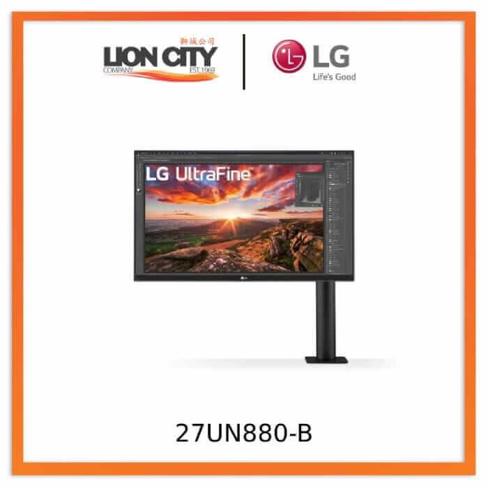 LG 27UN880-B 27'' UltraFine UHD IPS USB-C HDR Monitor with Ergo Stand