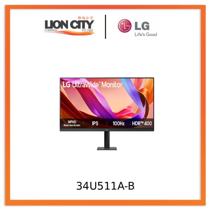 LG 34U511A-B 34-inch UltraWide™ 21:9 WFHD (2560x1080) IPS Display
