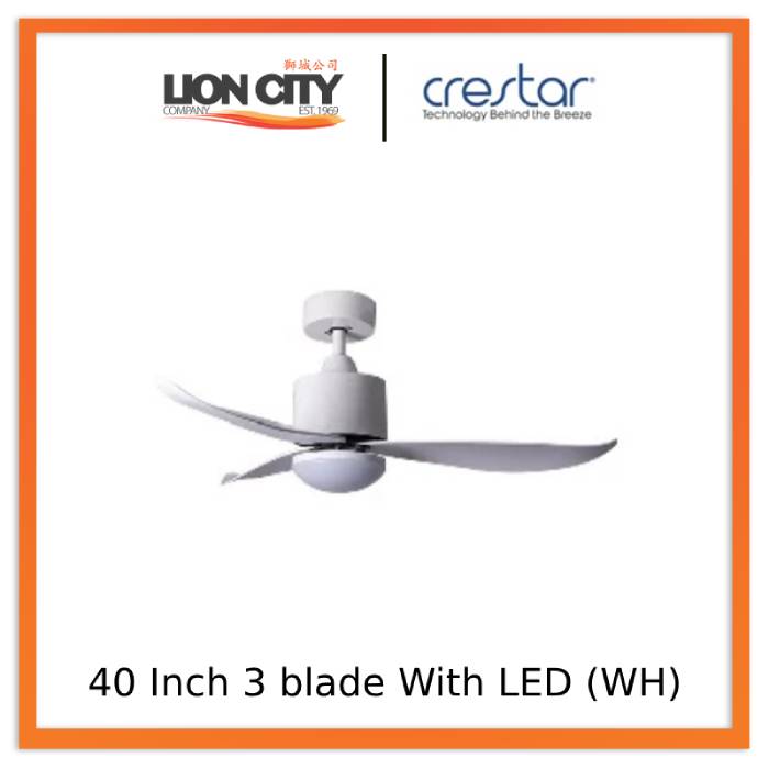 Crestar Valueair 3/5 Blade 40/46/48/55 Inch Ceiling Fan With Led Light and Remote Control