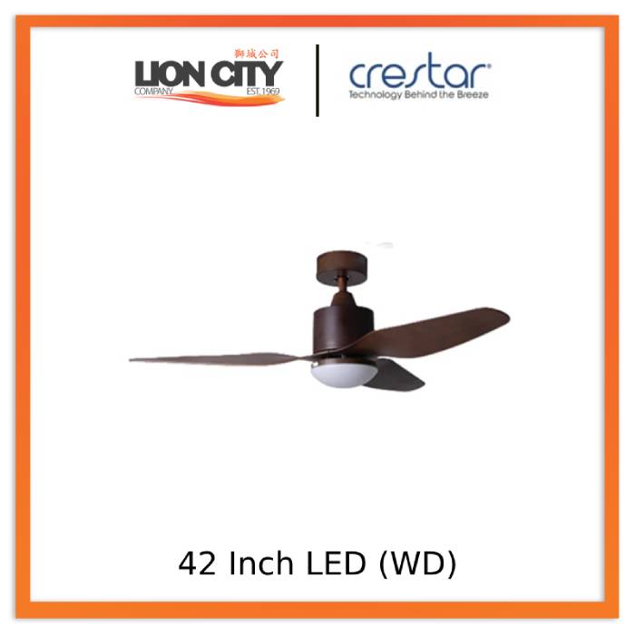 Crestar Ninjaair 3 Blades 42 / 48 Inch Dc Ceiling Fan With Remote Control