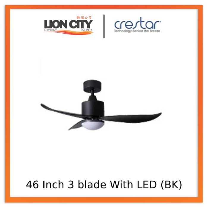 Crestar Valueair 3/5 Blade 40/46/48/55 Inch Ceiling Fan With Led Light and Remote Control