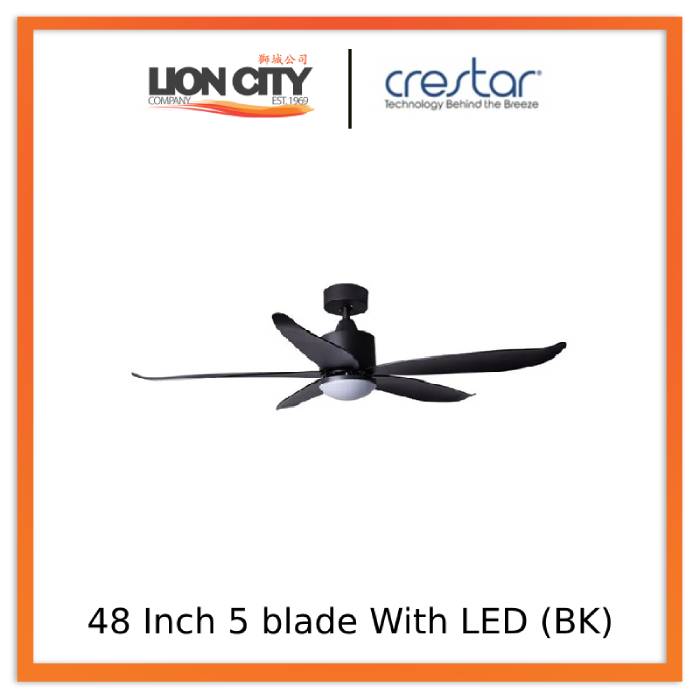 Crestar Valueair 3/5 Blade 40/46/48/55 Inch Ceiling Fan With Led Light and Remote Control