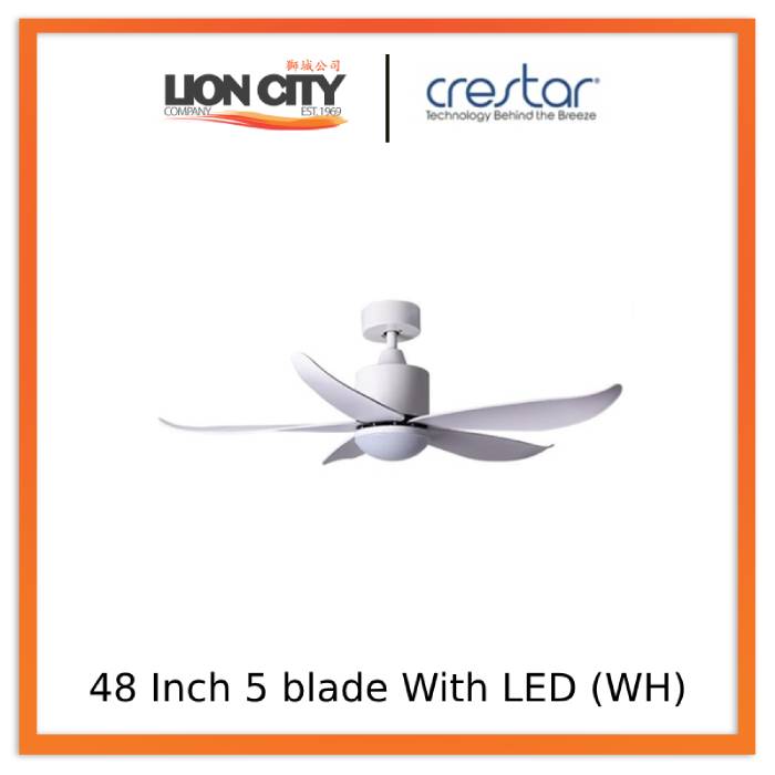 Crestar Valueair 3/5 Blade 40/46/48/55 Inch Ceiling Fan With Led Light and Remote Control
