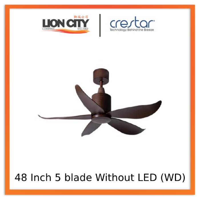 Crestar Valueair 3/5 Blade 40/46/48/55 Inch Ceiling Fan With Led Light and Remote Control