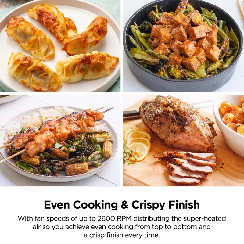 Ninja AF141 Air Fryer Pro 4.7L AirCrisp Technology with 4 Programmable Settings