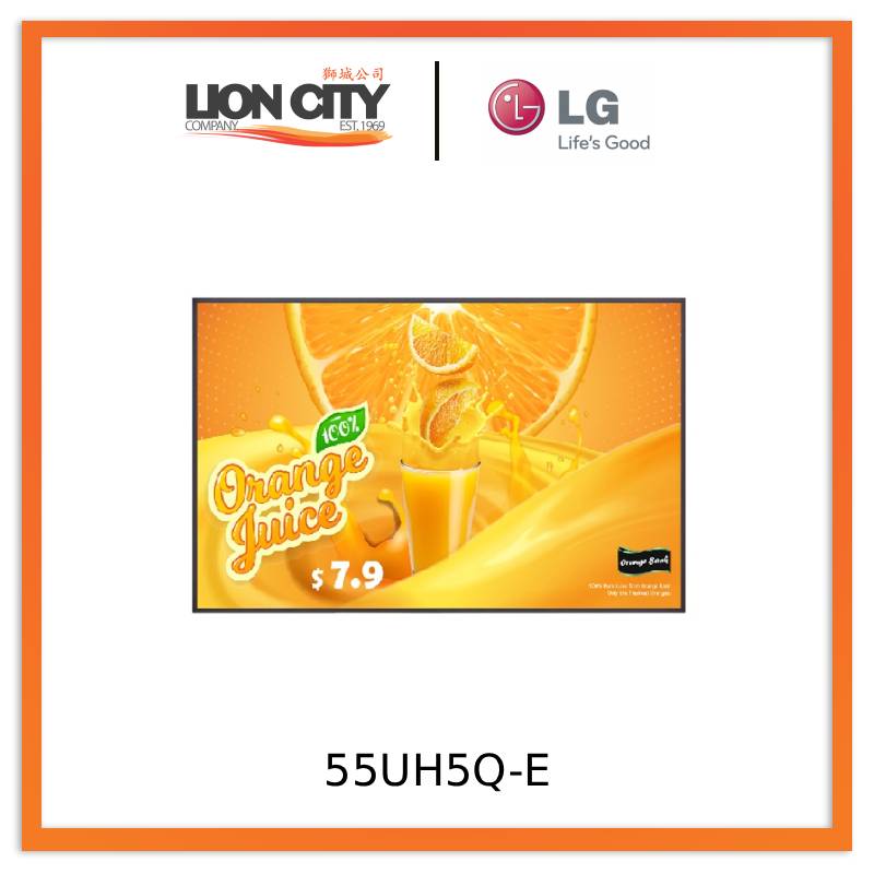 LG 55UH5Q 4K 55" UHD Signage - Lion City Company