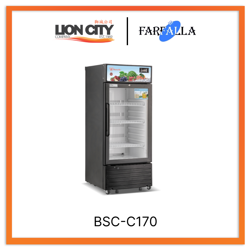 Farfalla BSC-C170 Butterfly Showcase Drink Chiller with Lock