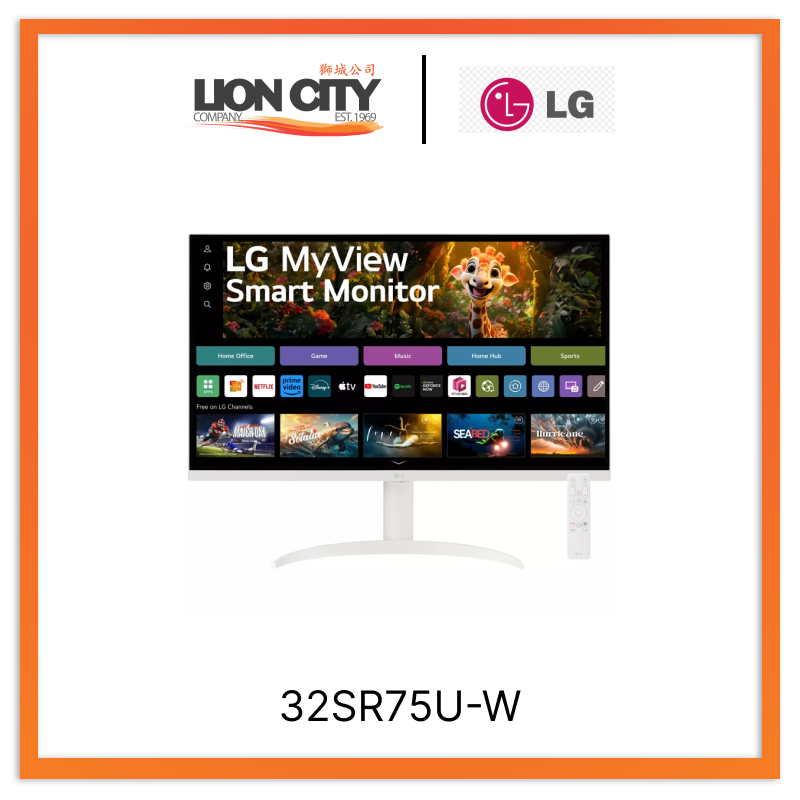 LG 32SR75U-W 32" MyView Smart Monitor 4K UHD With WebOS And USB Type-C™