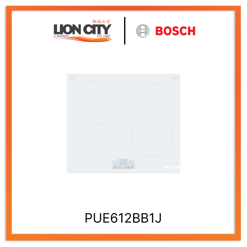 BOSCH PUE612BB1J Series 4 Induction Hob 60 Cm Surface Mount Without Frame - Lion City Company