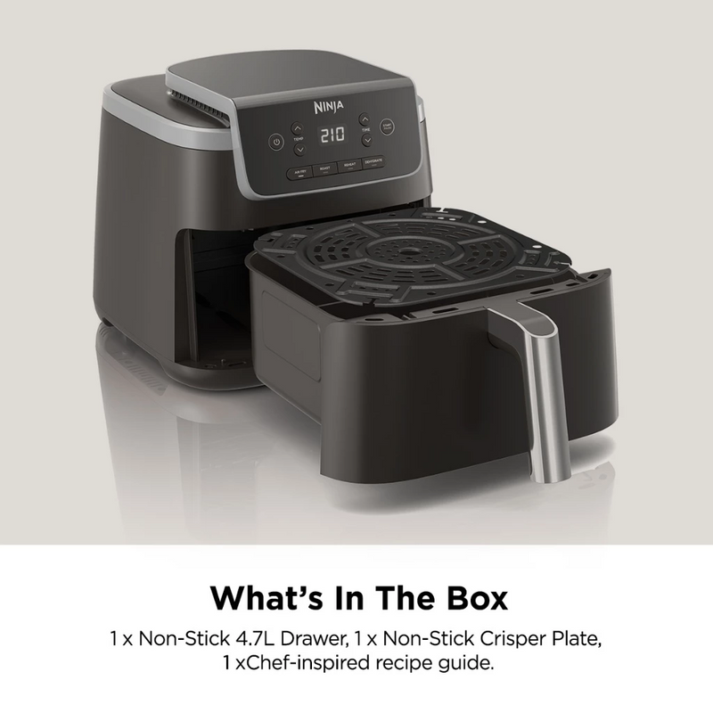 Ninja AF141 Air Fryer Pro 4.7L AirCrisp Technology with 4 Programmable Settings