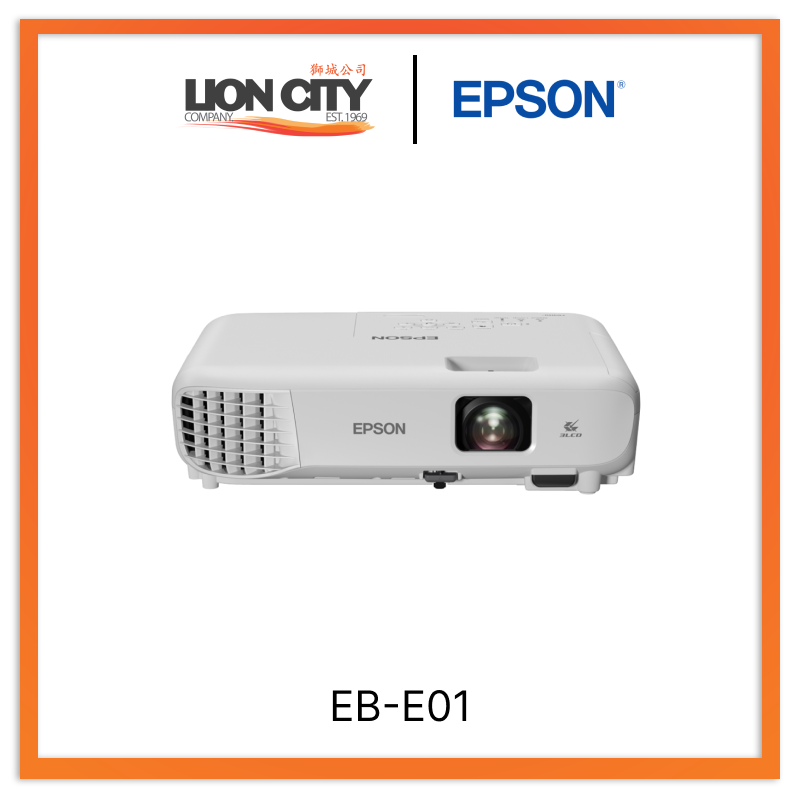 Epson EB-E01 3300 Lumen XGA 3LCD Business Projector