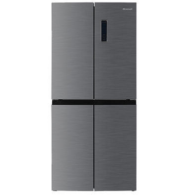 Brandt BFM873NXA 421L 4-Door French Door Fridge Inverter Compressor Inox