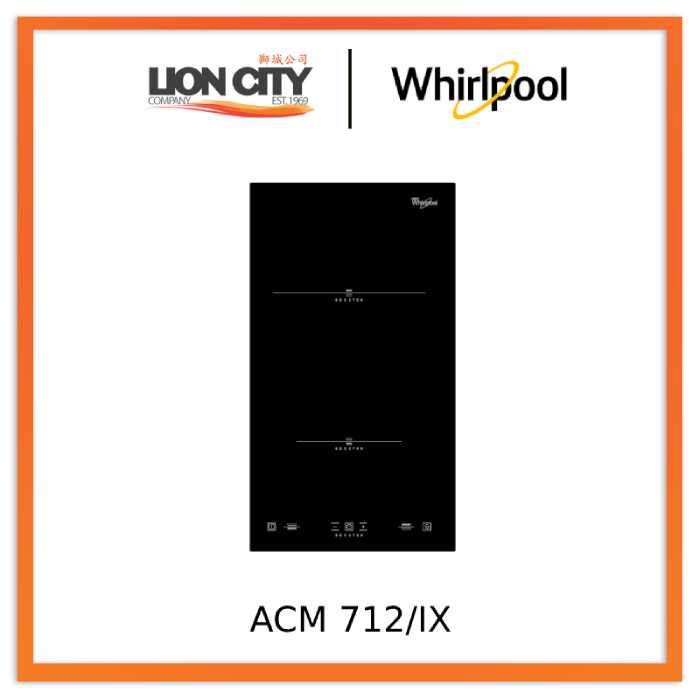 Whirlpool ACM 712/IX 2 Zone Induction Hob, 30cm