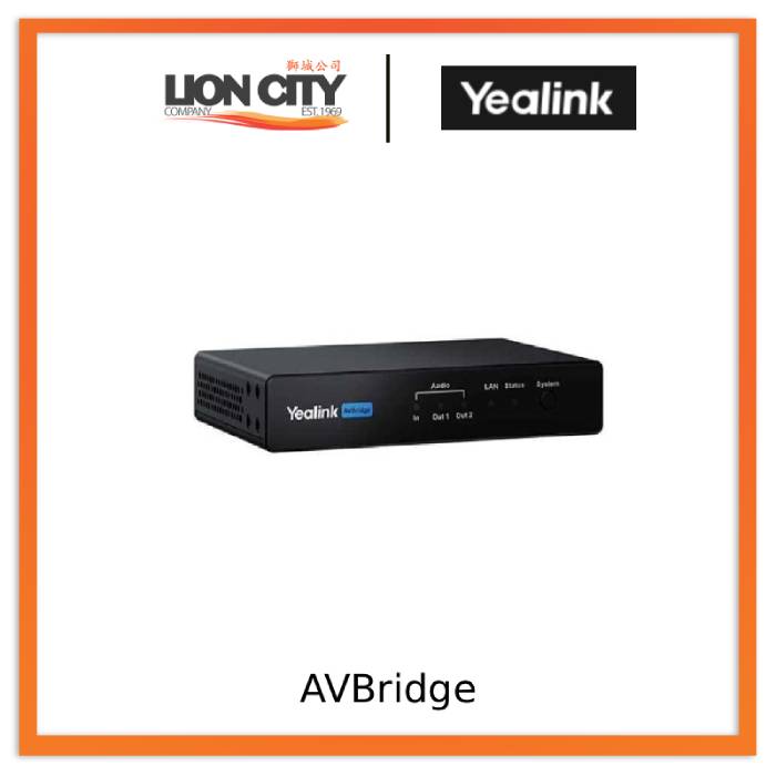 Yealink AVBridge Compact Audio Box & A/V Signal Extender "Contact for Price"
