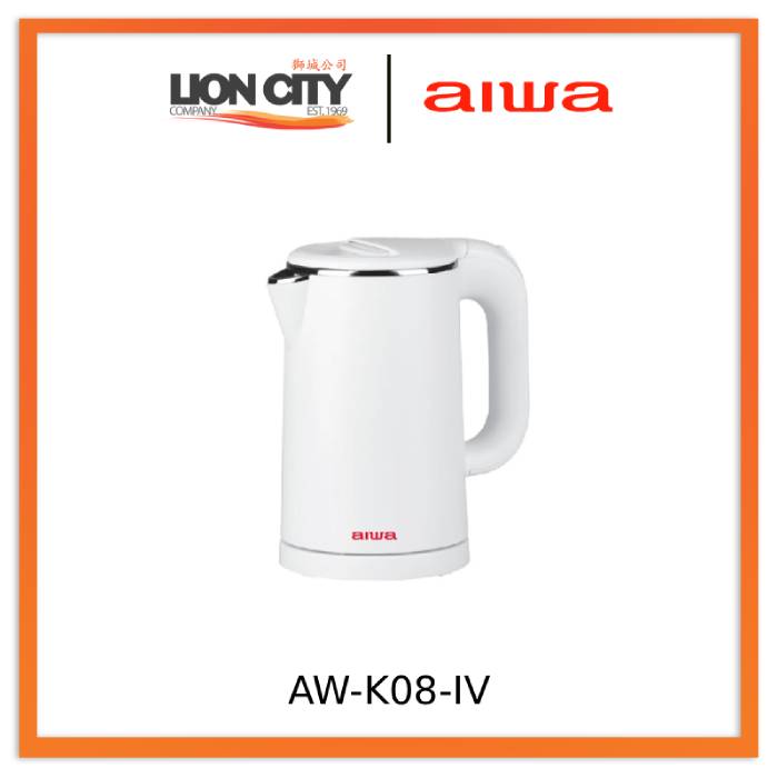 AIWA AW-K08-IV 0.8 Litre Electric Kettle