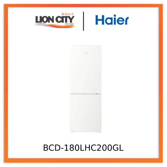 Haier BCD-180LHC200GL 180L 2-Door White Refrigerator 1Yr Warranty Commercial Use