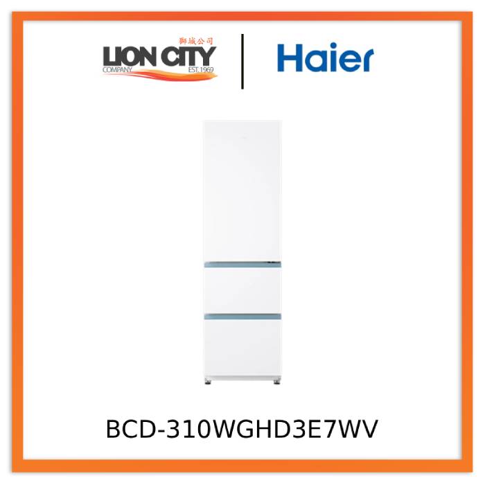Haier BCD-310WGHD3E7WV (310L)/BCD-251WGHC3E7WV (251L)Three Door Frost Free Refrigerator First Class Energy Efficiency White