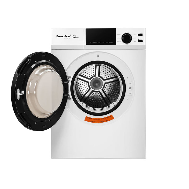 EuropAce EDY5801B 8kg Vented Dryer EDY 5801B