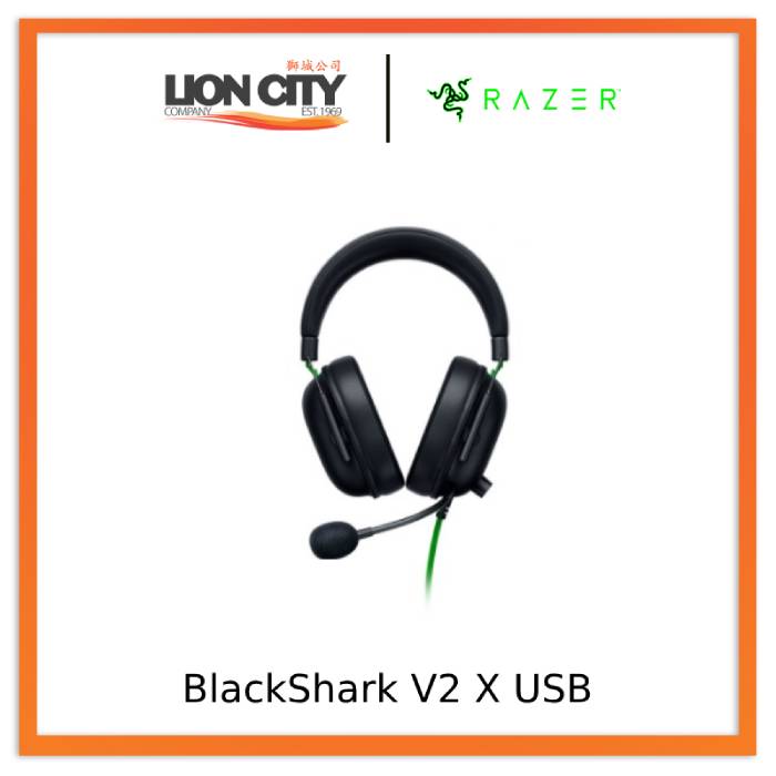 Razer BlackShark V2 X USB - Wired Gaming Headset - Lion City Company