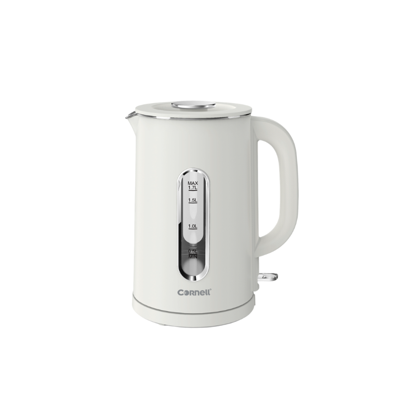 Cornell 1.7L Double Wall Cool Touch Glass Kettle