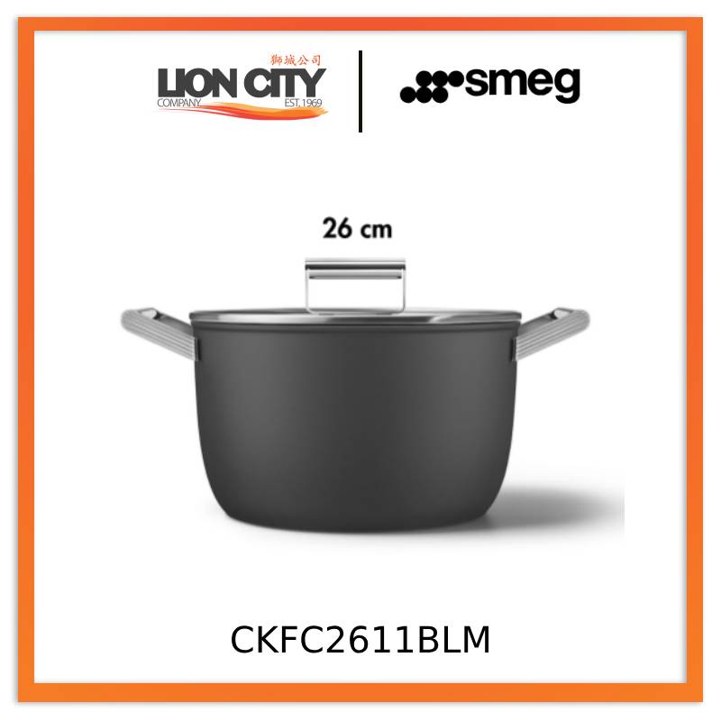 Smeg CKFC2611BLM/CRM/RDM Non-Stick Casserole Dish Cookware  50's Style Aesthetic