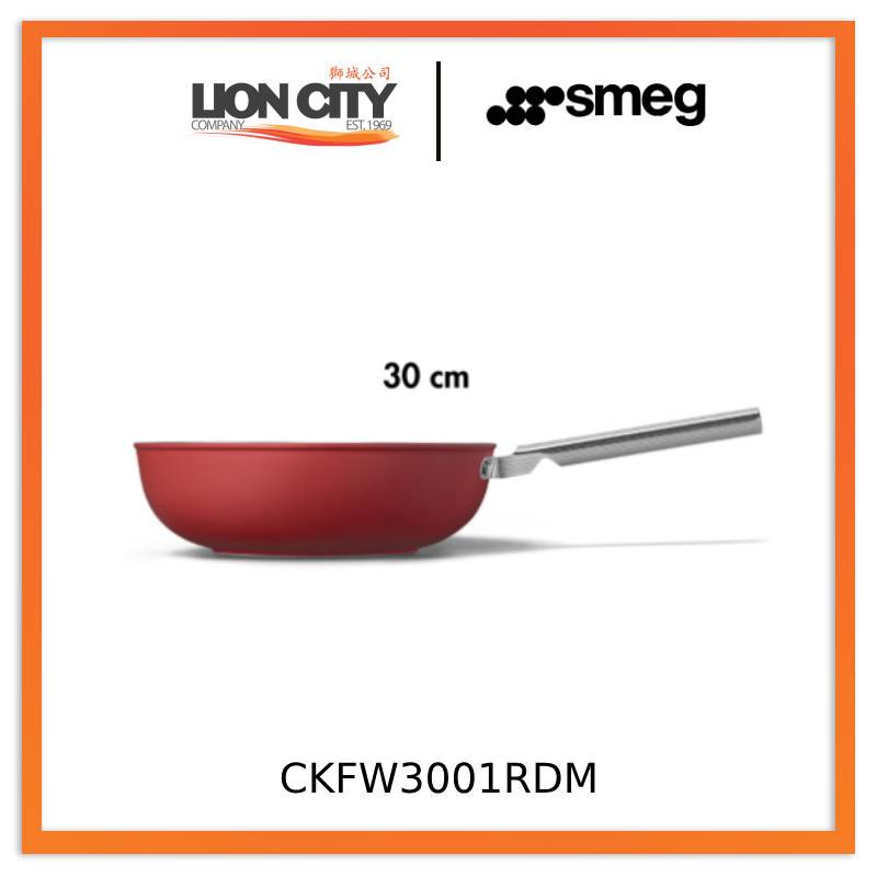 Smeg CKFW3001BLM/CRM/RDM Non-Stick Wok Cookware 50's Style Aesthetic