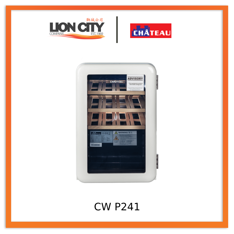 Chateau 24 Bottles Wine Cooler CW P241 Small Wine Coolers - Lion City Company