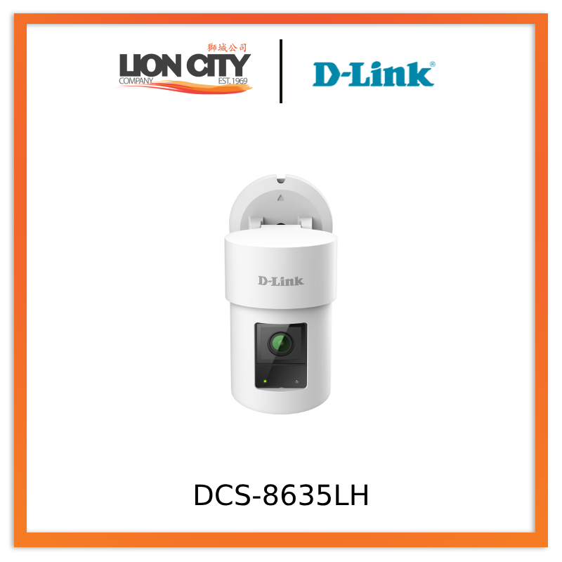 D-Link DCS-8635LH 2K QHD Pan & Zoom Outdoor Wi-Fi Camera