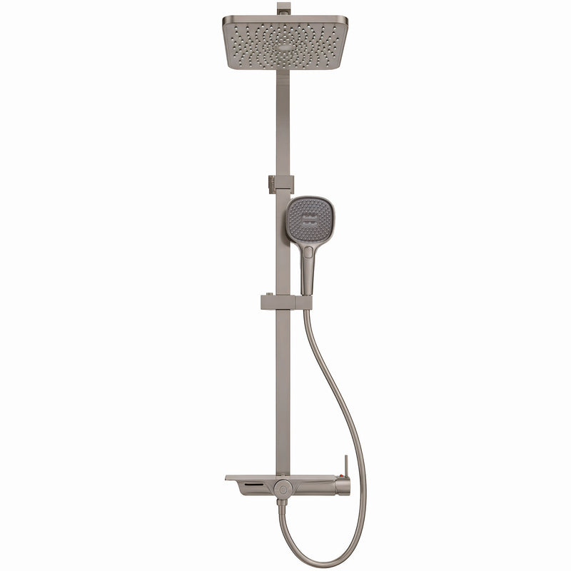 Rubine RSC-DECKOS-F4-BN Rainshower Mixer Brushed Nickel