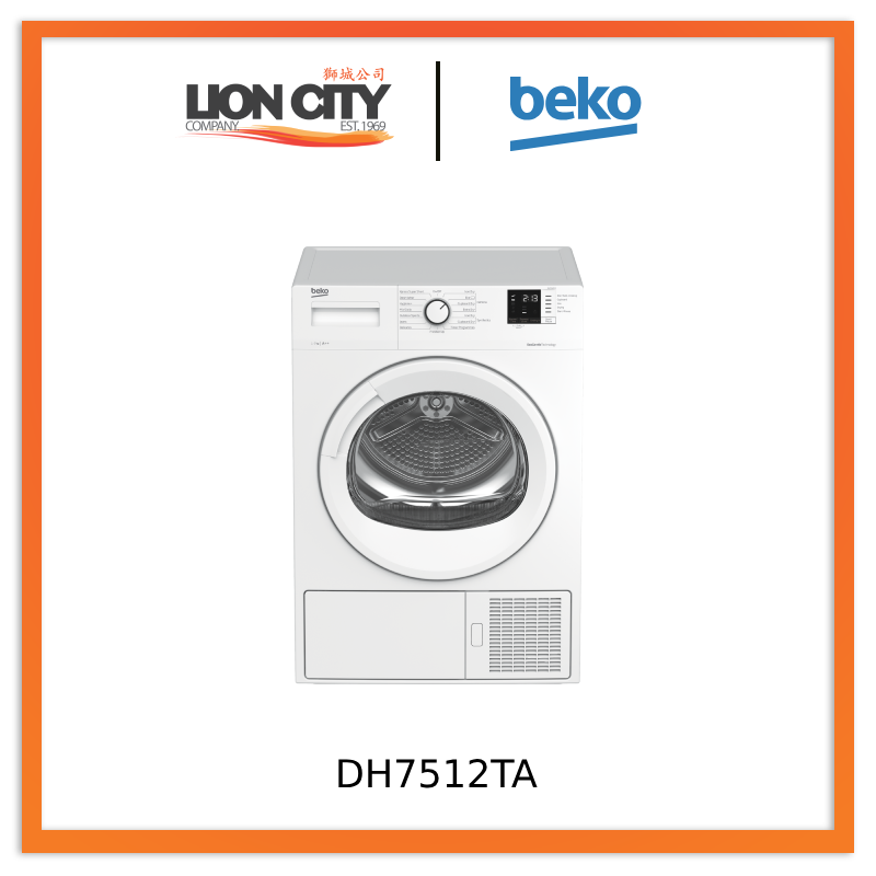 Beko DH7512TA Tumble Dryer (Heat Pump, 7 kg)