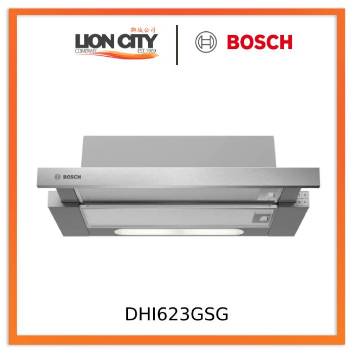 Bosch DHI623GSG 60 cm Built-In Stainless Steel Slimline Hood