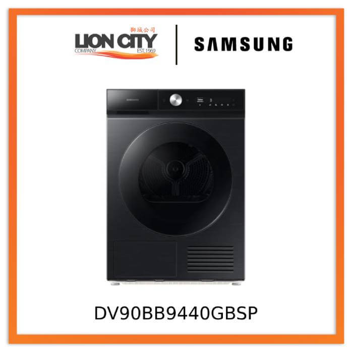 Samsung DV90BB9440GBSP Bespoke AI™ 9kg Heat Pump Dryer with AI Dry, 5 Ticks